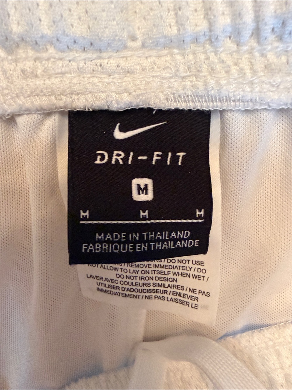 Nike Men’s Medium Soccer Shorts Trio - White & Blue - Picture 4 of 7